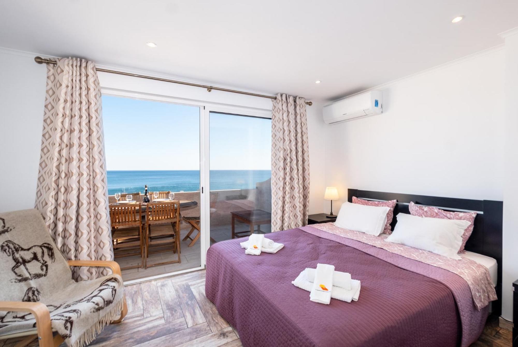 #017 Private Seaview With Ac, 200 Mts Beach Albufeira Luaran gambar